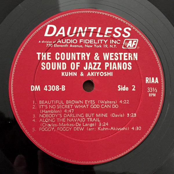 Kuhn, Steve & Toshiko Akiyoshi - The Country & Western Sound Of Jazz Pianos (VG) (Vinyl LP)