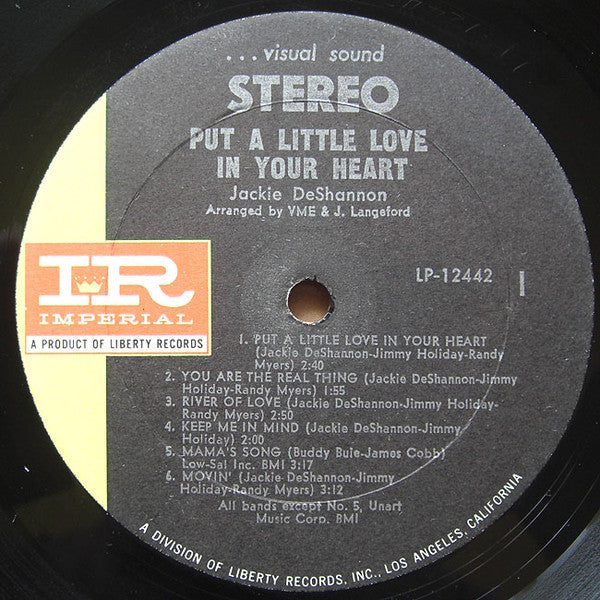 DeShannon, Jackie - Put A Little Love In Your Heart (VG) (Vinyl LP)