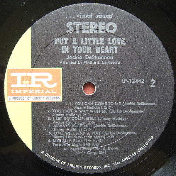 DeShannon, Jackie - Put A Little Love In Your Heart (VG) (Vinyl LP)