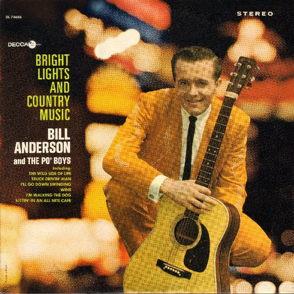 Anderson, Bill And The Po' Boys - Bright Lights And Country Music (Vinyl, VG) (Vinyl LP)