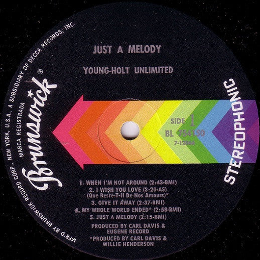 Young-Holt Unlimited - Just A Melody (Vinyl, VG) (Vinyl LP)