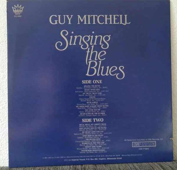 Mitchell, Guy - Singing The Blues (VG+) (Vinyl LP)