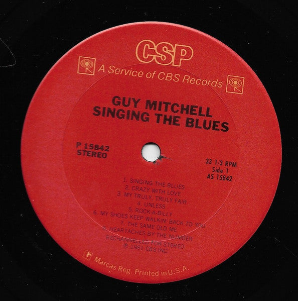 Mitchell, Guy - Singing The Blues (VG+) (Vinyl LP)