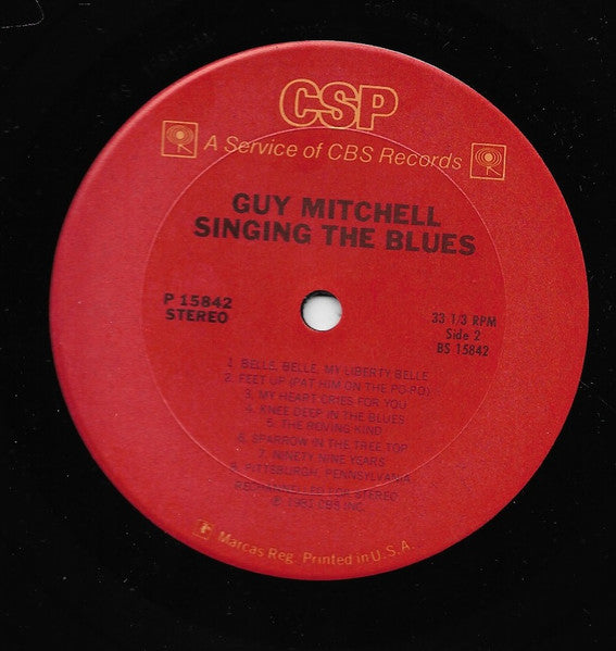 Mitchell, Guy - Singing The Blues (VG+) (Vinyl LP)