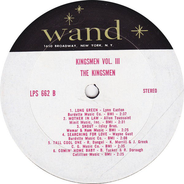 Kingsmen - The Kingsmen Volume 3 (VG) (Vinyl LP)