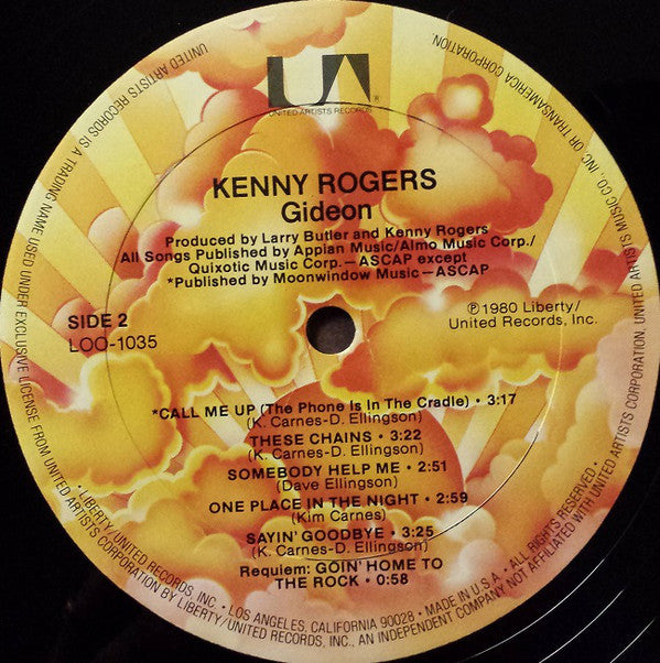 Rogers, Kenny - Gideon (VG+) (Vinyl LP)