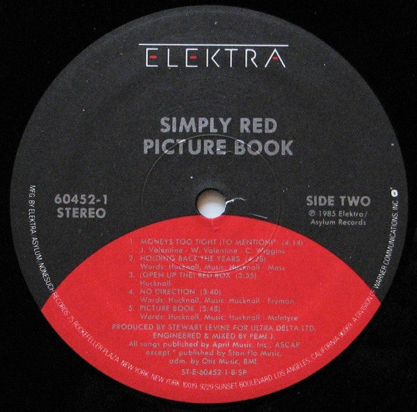 Simply Red - Picture Book (Vinyl, VG+) (Vinyl LP)
