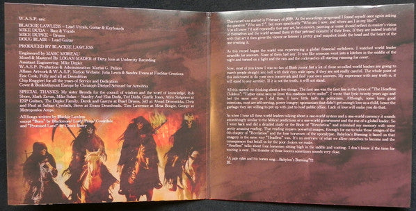 W.A.S.P. - Babylon (M) (Vinyl LP)
