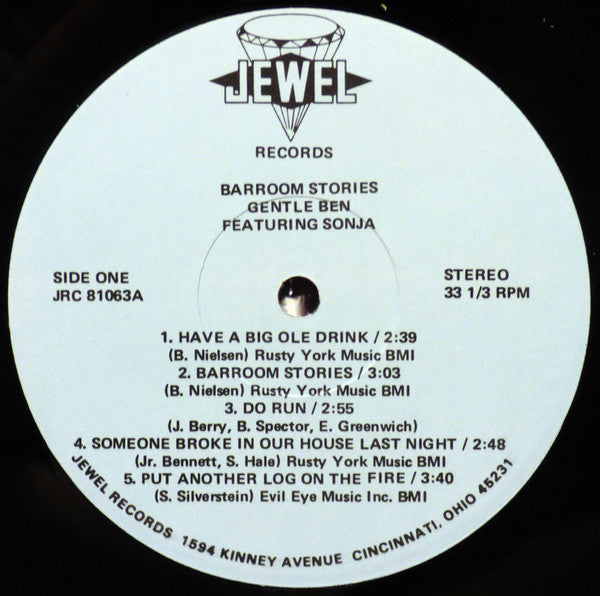 Gentle Ben Featuring Sonja - Barroom Stories (VG) (Vinyl LP)