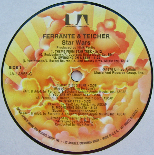 Ferrante & Teicher - Star Wars (Vinyl, VG+) (Vinyl LP)