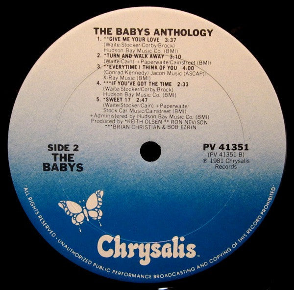 Babys - Anthology (VG+) (Vinyl LP)
