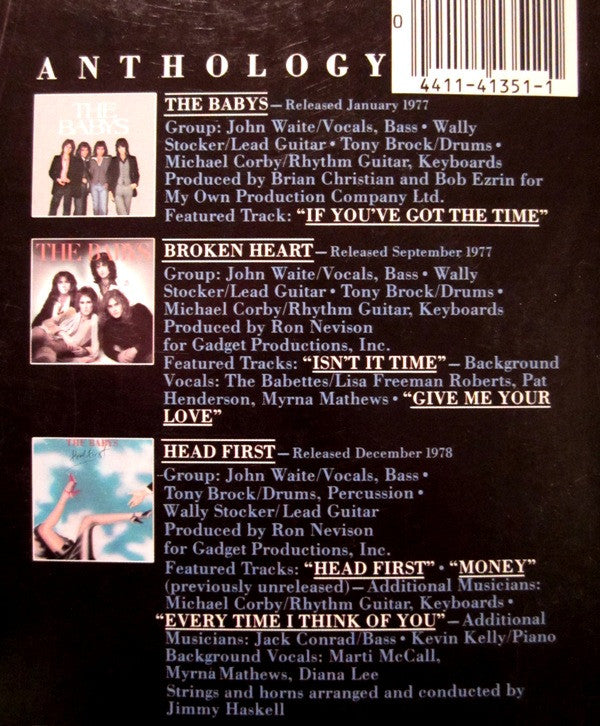 Babys - Anthology (VG+) (Vinyl LP)