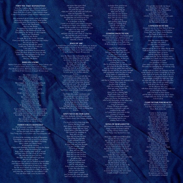 Warnes, Jennifer - Famous Blue Raincoat (The Songs Of Leonard Cohen) (Vinyl, NM or M-) (Vinyl LP)