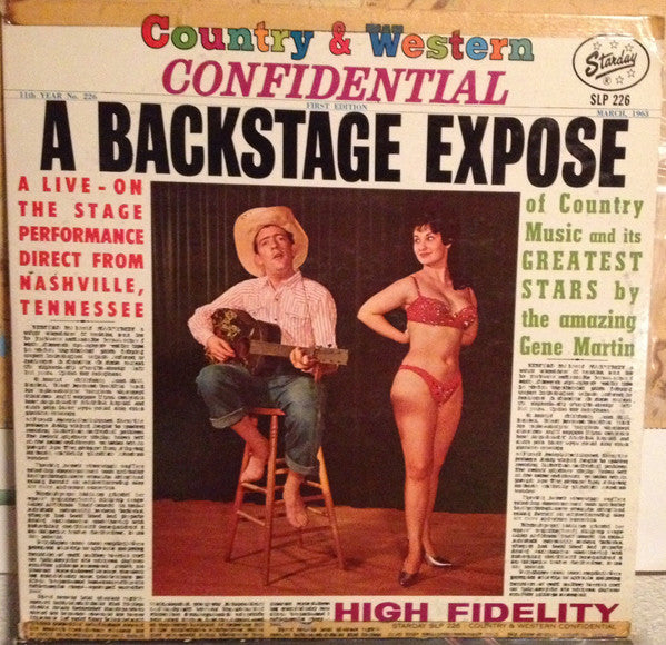 Martin, Gene - Country & Western Confidential (A Backstage Expose) (VG+) (Vinyl LP)