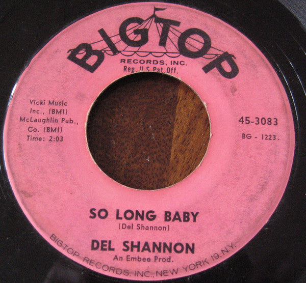 Shannon, Del - So Long Baby (VG+) (Vinyl LP)