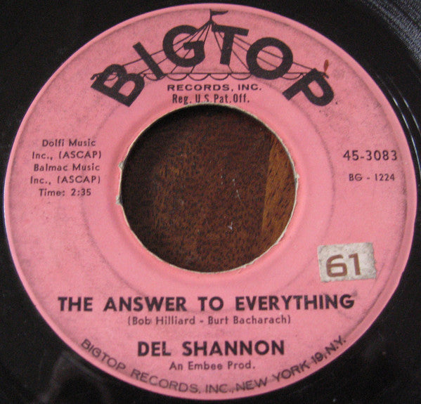 Shannon, Del - So Long Baby (VG+) (Vinyl LP)