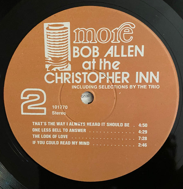 Prahin, Robert Allen - More Bob Allen At The Christopher Inn (VG) (Vinyl LP)