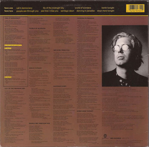 Cockburn, Bruce - World Of Wonders (NM or M-) (Vinyl LP)