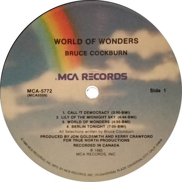Cockburn, Bruce - World Of Wonders (NM or M-) (Vinyl LP)