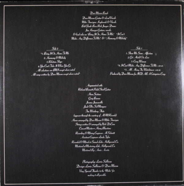 Mason, Dave - Dave Mason (Vinyl, VG+) (Vinyl LP)