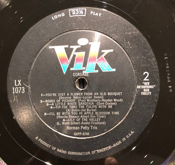 Petty, Norman Trio - Corsage (VG+) (Vinyl LP)