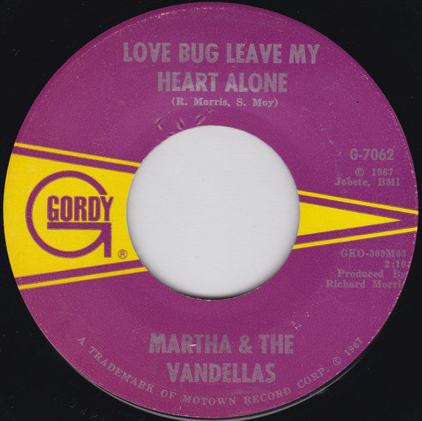 Martha & The Vandellas - Love Bug Leave My Heart Alone (VG) (Vinyl LP)