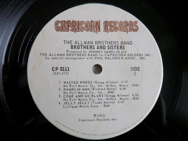 Allman Brothers Band - Brothers And Sisters (Vinyl, G+) (Vinyl LP)