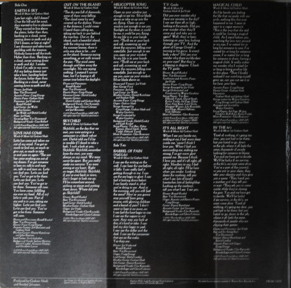 Nash, Graham - Earth & Sky (VG+) (Vinyl LP)