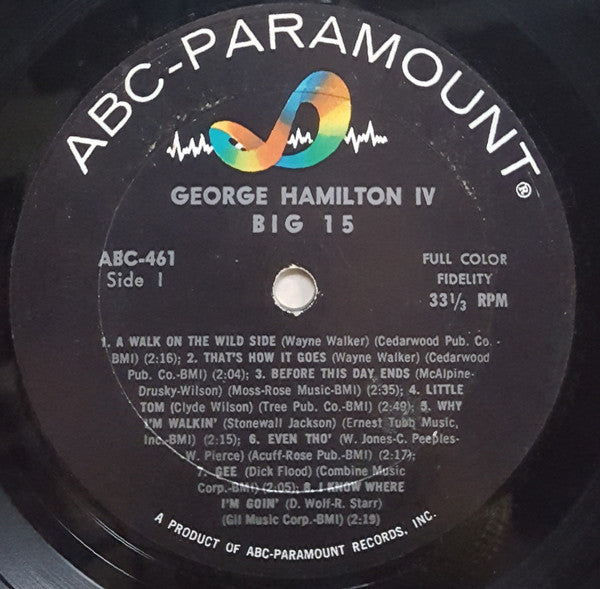 Hamilton, George IV - Big 15 (VG+) (Vinyl LP)