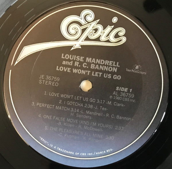Mandrell, Louise & R.C. Bannon - Love Won't Let Us Go (VG+) (Vinyl LP)