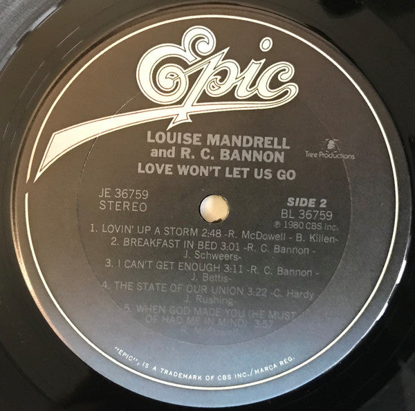 Mandrell, Louise & R.C. Bannon - Love Won't Let Us Go (VG+) (Vinyl LP)
