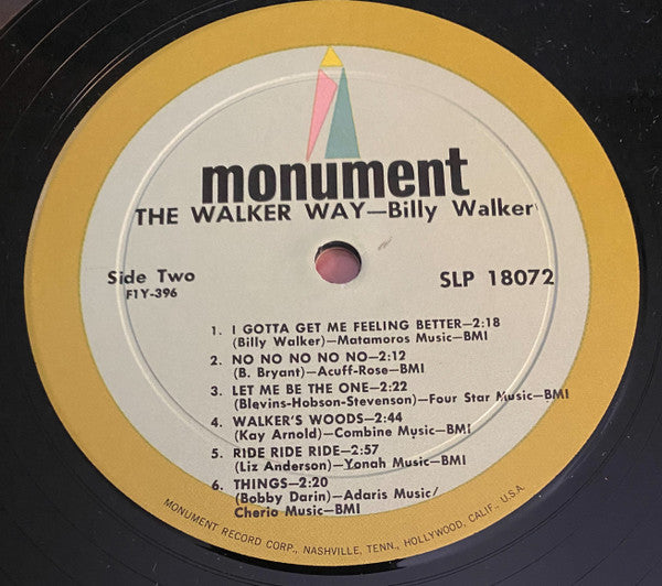 Walker, Billy - The Walker Way (VG) (Vinyl LP)