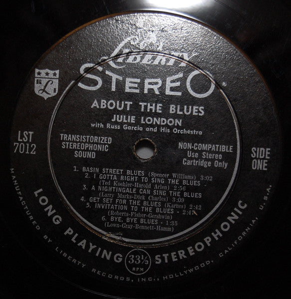 London, Julie - About The Blues (VG+) (Vinyl LP)