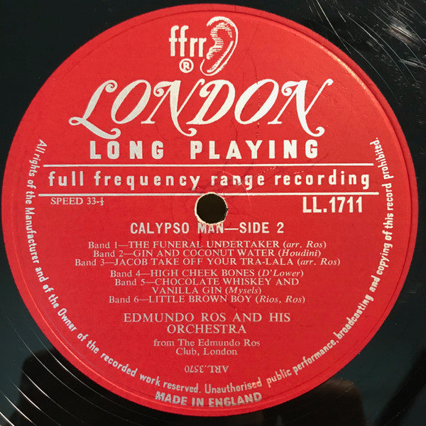 Ros, Edmundo And His Orchestra - Calypso Man (Vinyl, VG+) (Vinyl LP)