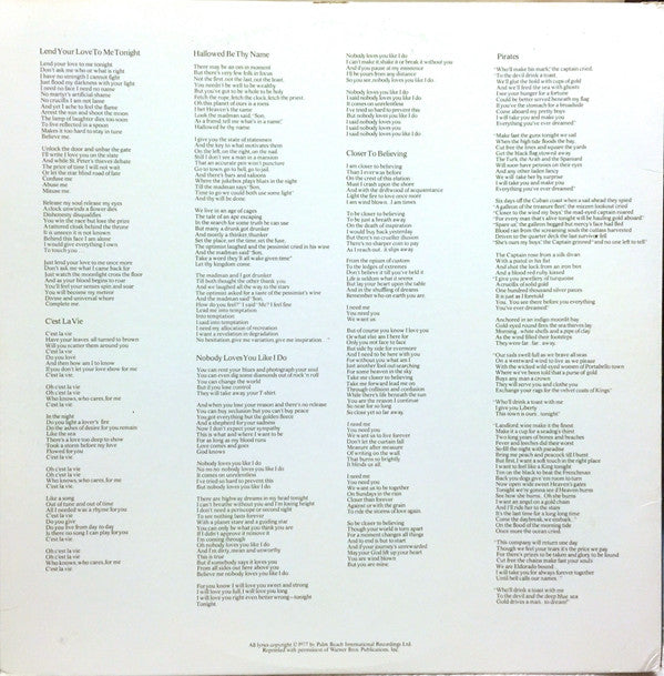 Emerson Lake & Palmer - Works (Volume 1) (Vinyl, VG+) (Vinyl LP)