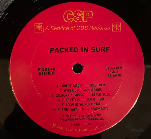Various - Packed In Surf (Vinyl, VG+) (Vinyl LP)