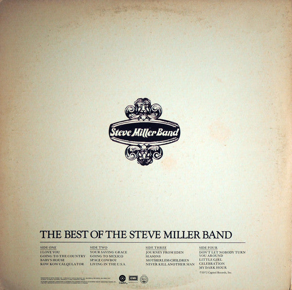 Miller, Steve Band - Anthology (Vinyl, NM or M-) (Vinyl LP)