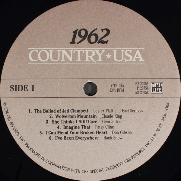 Various - Country USA 1962 (Vinyl, VG+) (Vinyl LP)