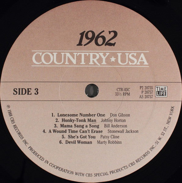 Various - Country USA 1962 (Vinyl, VG+) (Vinyl LP)