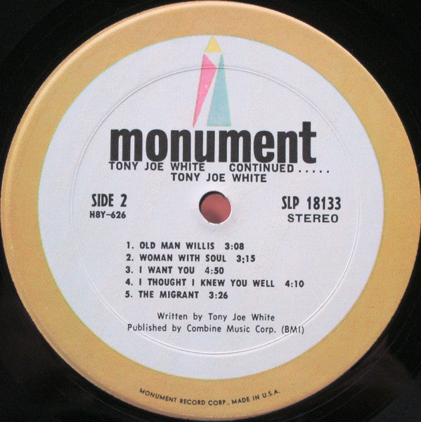 White, Tony Joe - ...Continued (G+) (Vinyl LP)