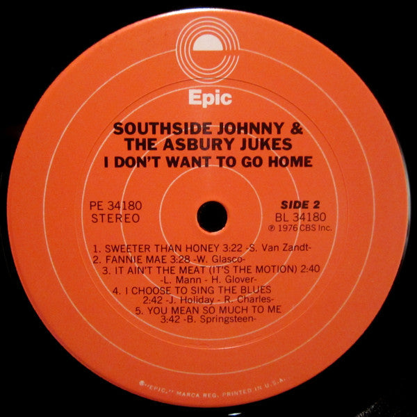 Southside Johnny & The Asbury Jukes - I Don't Want To Go Home (VG+) (Vinyl LP)