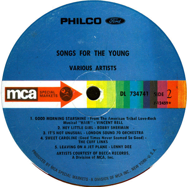 Various - Songs For The Young (M) (Vinyl LP)