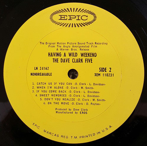 Clark, Dave Five - Having A Wild Weekend (VG) (Vinyl LP)