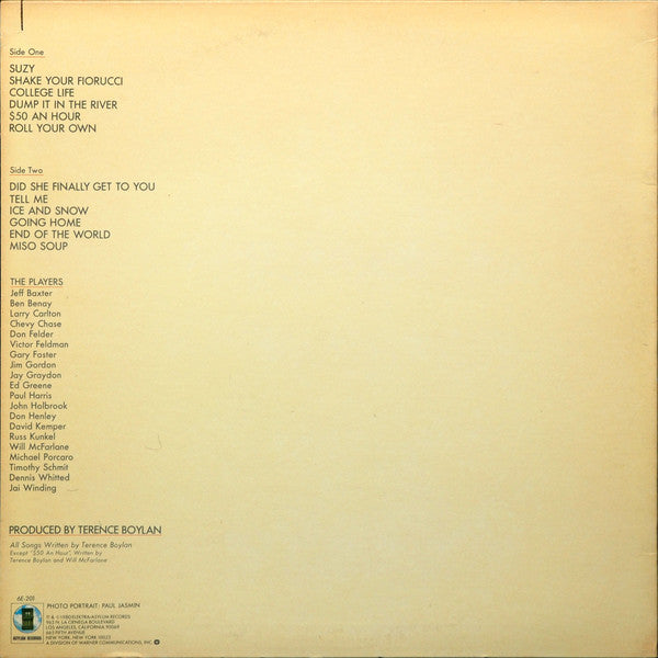 Boylan, Terence - Suzy (VG+) (Vinyl LP)
