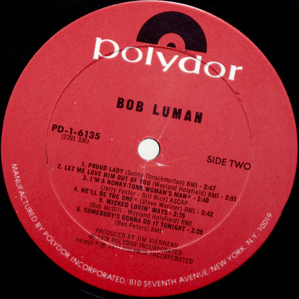 Luman, Bob - Bob Luman (VG+) (Vinyl LP)