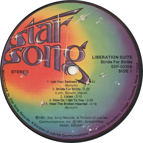 Liberation Suite - Stride For Stride (VG+) (Vinyl LP)