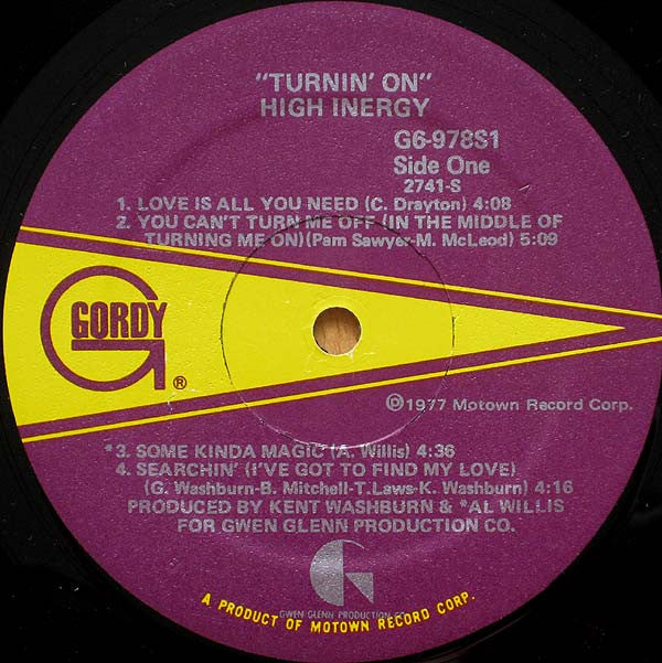 High Inergy - Turnin' On (VG+) (Vinyl LP)