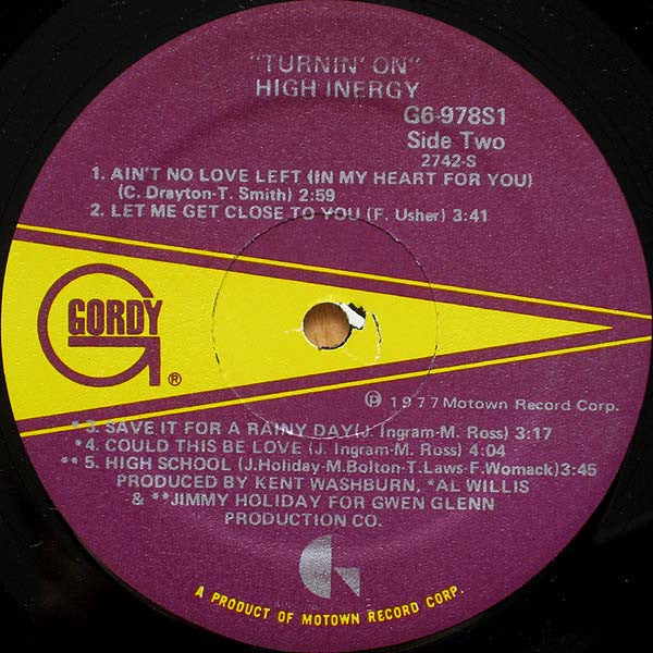 High Inergy - Turnin' On (VG+) (Vinyl LP)