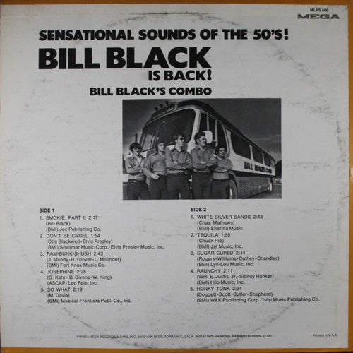 Black's, Bill Combo - Bill Black Is Back! (VG) (Vinyl LP)