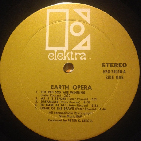 Earth Opera - Earth Opera (VG+) (Vinyl LP)